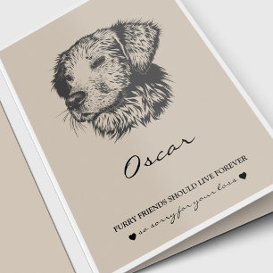 Pet Sympathy Cards   Best Friend Retriever