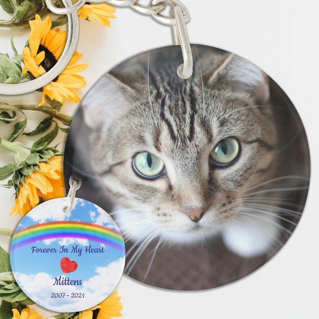 Pet Sympathy - Cat Lover Keepsake - Pet Memorial Key Ring (Creator Uploaded)