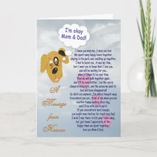 Pet Sympathy/Dog-Mum & Dad Card