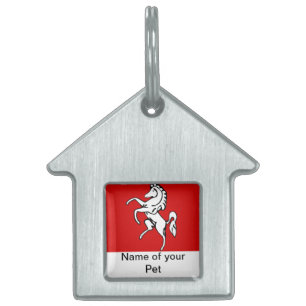 Pet Tag with Flag of Kent, England