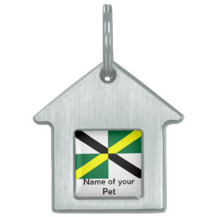 Pet Tag with Flag of Monterey City