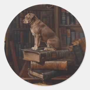 Pet Talk Postcard  Classic Round Sticker