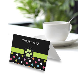 Pet Theme Business Thank You Cards