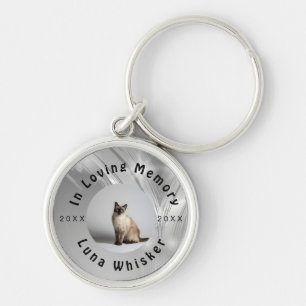 Pet Timeline Photo Memory Frame Art Key Ring