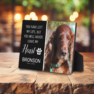 Pet Tribute   Dog Remembrance Keepsake Plaque