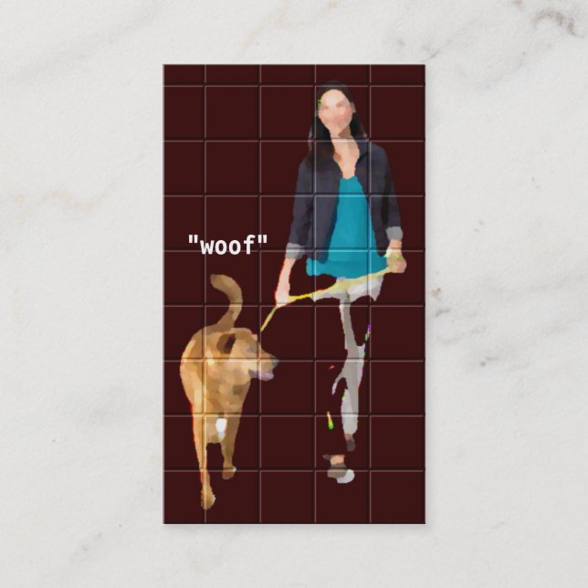 Pet Walker or Sitter Business Card (Front)