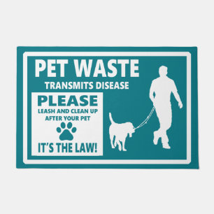 PET WASTE - Courtesy Notice Doormat