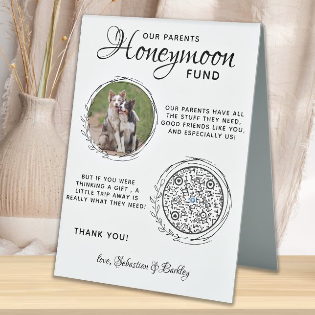 Pet Wedding Dog Photo Cash Honeymoon Fund QR Code (Creator Uploaded)