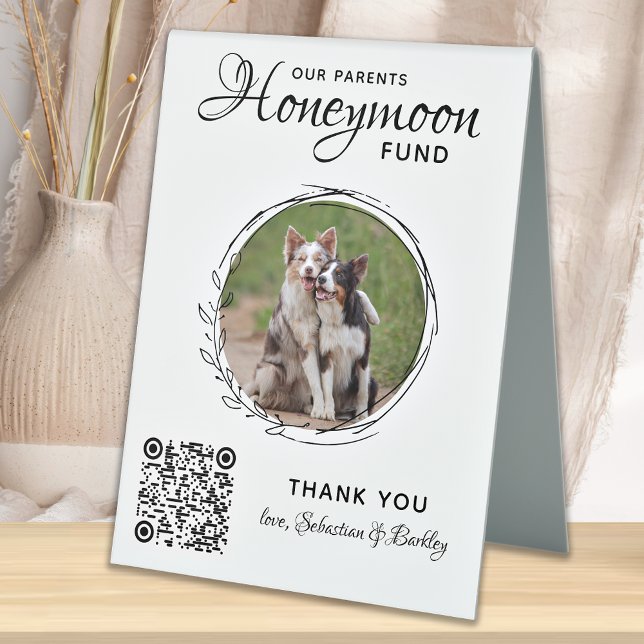 Pet Wedding Dog Photo Honeymoon Fund QR Code  (Creator Uploaded)