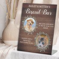 Pet Wedding Favour Custom Photo Dog Biscuit Bar 