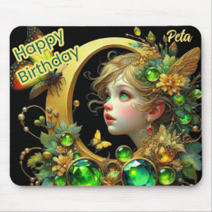 PETA ~ Green Eyed Fairy ~ Mousepad