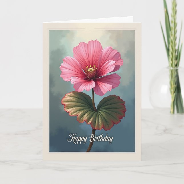 Petal Art Birthday Card (Front)