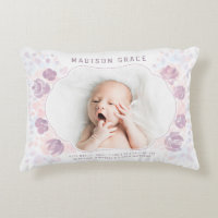 Petal Baby Girl Birth Announcement Custom Photo