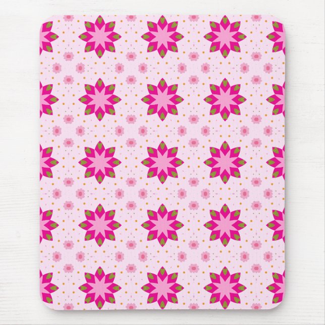 Petal Blossom Confetti pattern Mouse Pad (Front)
