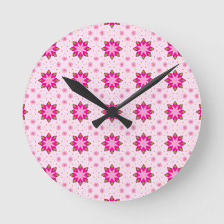 Petal Blossom Confetti pattern Round Clock