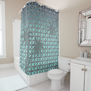Petal Breeze Blocks Shower Curtain