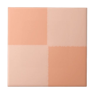Petal glow salmon floral tile set - Pattern 3
