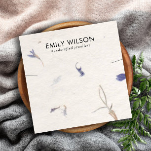 PETAL HANDMADE PAPER NECKLACE BRACELET DISPLAY SQUARE BUSINESS CARD