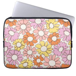 Petal Jubilee Soft Retro Citrus Laptop Sleeve