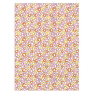 Petal Jubilee Soft Retro Citrus Tablecloth