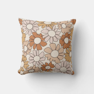 Petal Jubilee Warm Earth Boho Cushion