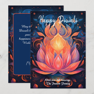 Petal Light Wishes Diwali card