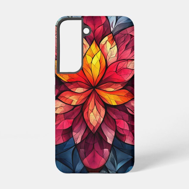 Petal Mandala Samsung Galaxy S22 Case (Back)
