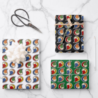 Petal Paisley Rhythm Wrapping Paper Sheet