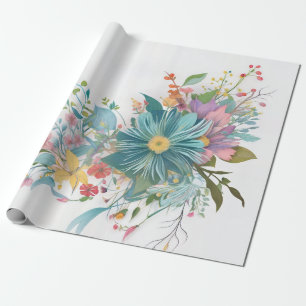 Petal Perfection Watercolor Wrapping Paper