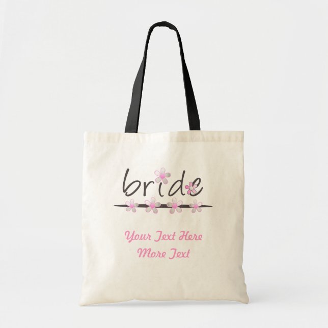 Petal Pink Bridal Gifts Tote Bag (Front)