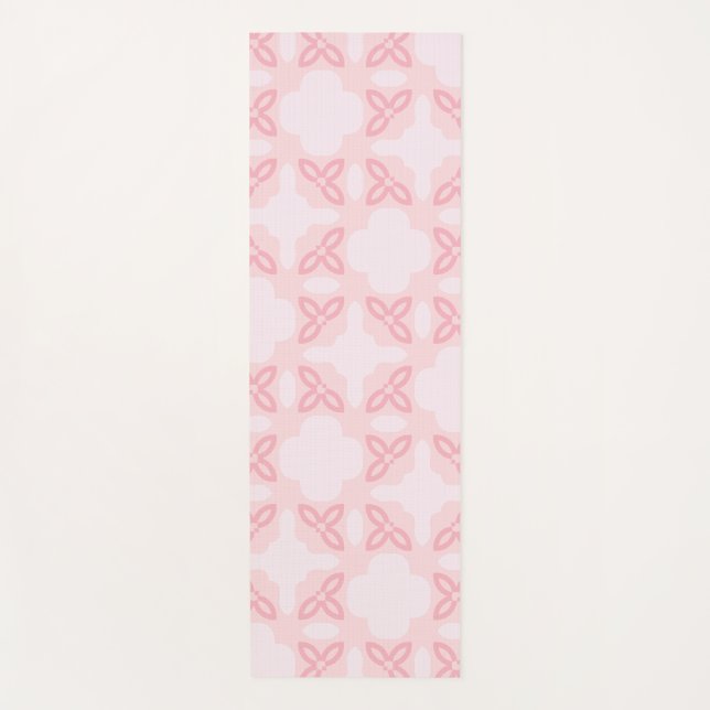 Petal Pink Elegance Yoga Mat (Front)