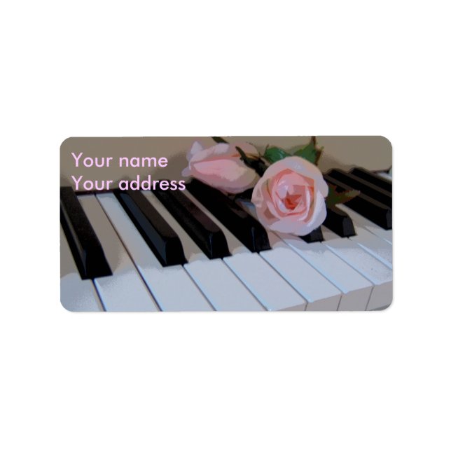 Petal Pink Keys Label (Front)
