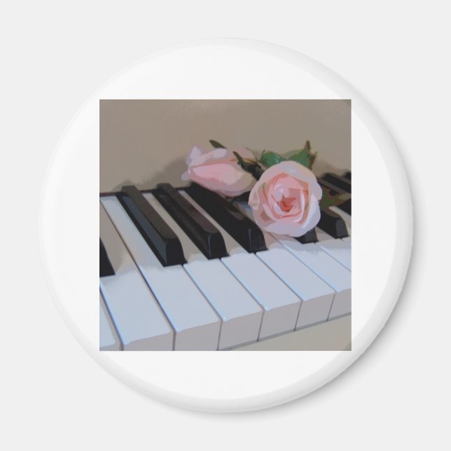 Petal Pink Keys Magnet (Front)