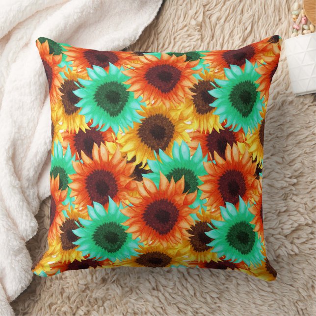 Petal Power 20x20 Throw Pillow (Blanket)