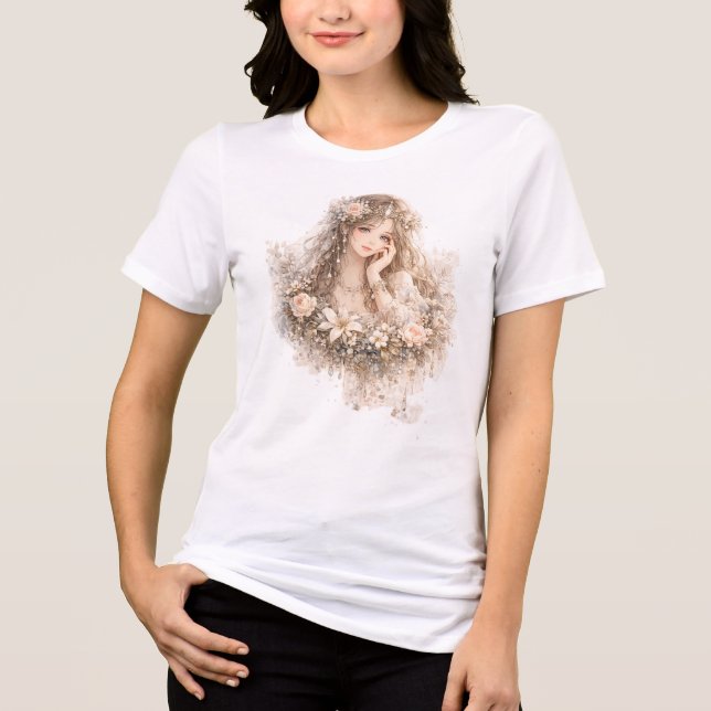 Petal Princess Tri-Blend Shirt (Front)