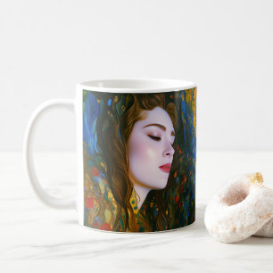 “Petal Serenity” - Women In Water Coffee Mug