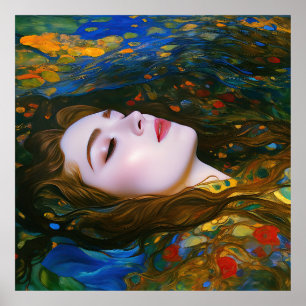 “Petal Serenity” - Women In Water Poster