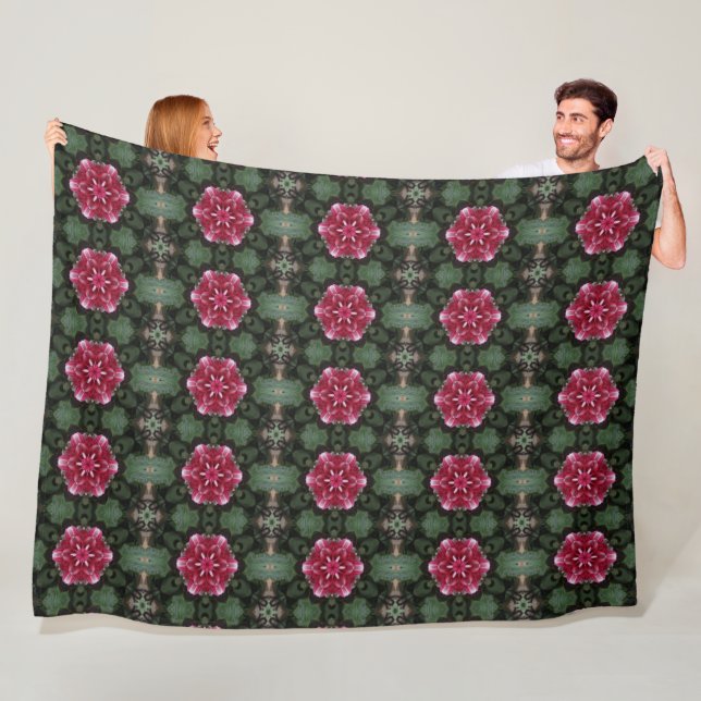 Petal Symphony Fleece Blanket (In Situ)