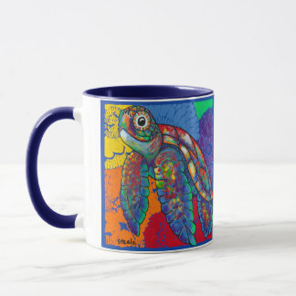 Petal the Peace Turtle Beverage Mug