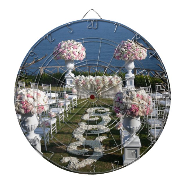 Petal-Wedding-Aisle-Runners-20 Dartboard (Front)