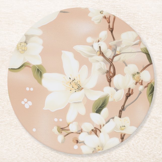 "Petal Whisper Coaster Set" (Front)