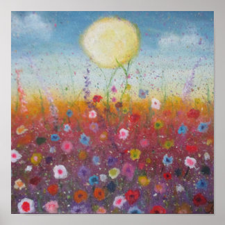 Petalled Skies Poster