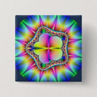 Petals2 15 Cm Square Badge