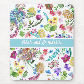 Petals and Boundaries florals for empowered women Mouse Pad