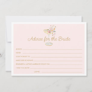 Petals and Prosecco Advice for the Bride Card