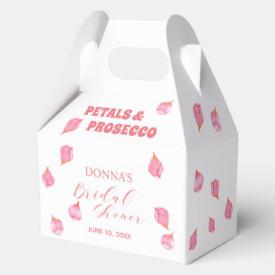 Petals and Prosecco Blush Bridal Shower Favour Box