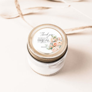 Petals And Prosecco Bridal Shower Classic Round Sticker