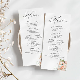 Petals And Prosecco Bridal Shower Menu