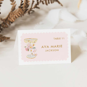 Petals and Prosecco Bridal Shower Place Cards