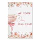 Petals and Prosecco Bridal Shower Welcome